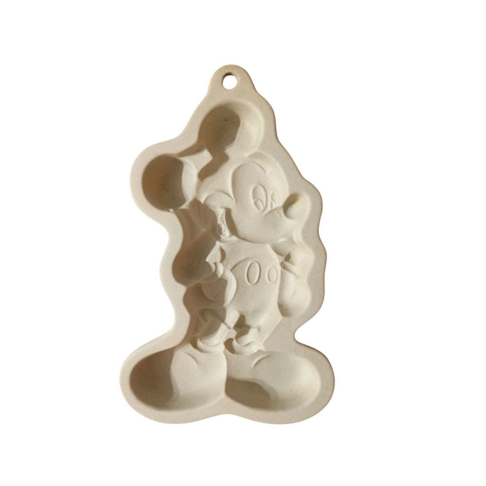 Vintage Disney Mickey Mouse Ceramic Stoneware Cookie Mold